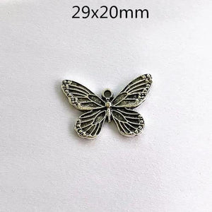 18pcs Retro Butterfly Pendants for Jewelry Making DIY Earrings Charms Findings