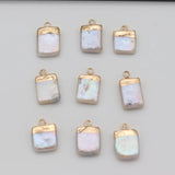 3pcs Freshwater Pearl Charms Pendants for Jewelry Making DIY
