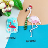10pcs Flamingo Acrylic Charms for DIY Jewelry Making
