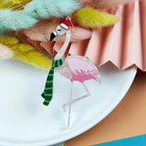 10pcs Flamingo Acrylic Charms for DIY Jewelry Making