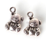 24pcs Bow Bears DIY Couples Pendant Necklace Keychain Earrings