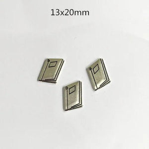30pcs Student Textbook DIY Necklace Earring Key Chain Pendant Charms