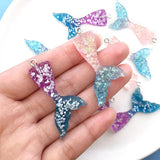 10pcs Mermaid Tail Charms Pendant DIY Jewelry Making Accessories