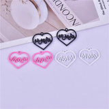 10Pcs Hollow Fire Heart Charms for Jewelry Making