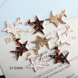 10pcs/lot Thousand Paper Crane Enamel Charms Make A Wish Alloy Pendant Earring
