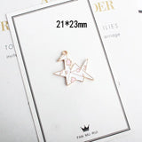 10pcs/lot Thousand Paper Crane Enamel Charms Make A Wish Alloy Pendant Earring