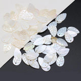 20Pcs Shell Leaf Beads for DIY Jewelry Making