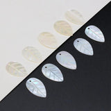 20Pcs Shell Leaf Beads for DIY Jewelry Making
