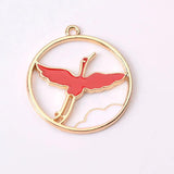 10 PCS Chinese Style Drop Oil Charms Pendant DIY Jewelry Making
