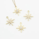 6pcs Star Charms Zinc Alloy Pendants for Jewelry Making