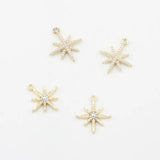6pcs Star Charms Zinc Alloy Pendants for Jewelry Making
