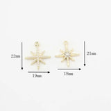 6pcs Star Charms Zinc Alloy Pendants for Jewelry Making