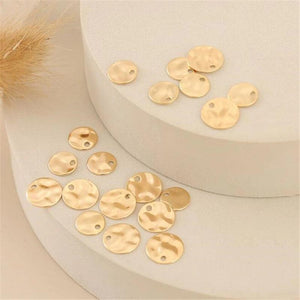 Brass Wave Charms for DIY Jewelry Making