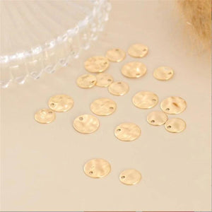 Brass Wave Charms for DIY Jewelry Making