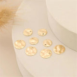 Brass Wave Charms for DIY Jewelry Making