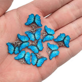 20Pcs Colorful Butterfly Enamel Charms for Jewelry Making