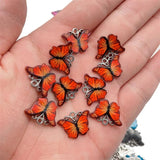 20Pcs Colorful Butterfly Enamel Charms for Jewelry Making