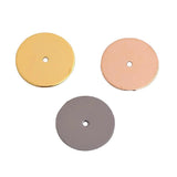0.5mm Plating 5-Color Single Hole Round Label for DIY Jewelry