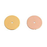0.5mm Plating 5-Color Single Hole Round Label for DIY Jewelry