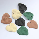 Heart Leaf Charms 6pcs/lot 30mm DIY Jewelry Earring Making