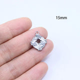 5pcs 15mm Stainless Steel Coin Charms Pendant DIY Jewelry Unfading Colorless