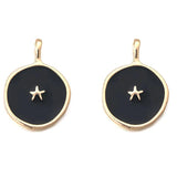10Pcs Enamel Star Charm for DIY Jewelry Making