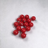 Red Coral Bead Pendant for Jewelry Making