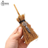 Mini Witch Broom for Dust Removal Witchcraft Accessories