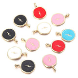 10Pcs Enamel Flash Charm for DIY Jewelry Making
