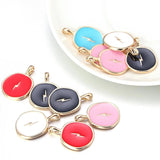 10Pcs Enamel Flash Charm for DIY Jewelry Making