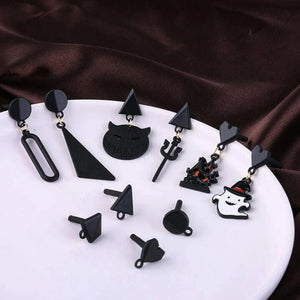 10pcs Spray Paint Geometric Earrings DIY Jewelry Accessories