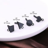 10pcs Spray Paint Geometric Earrings DIY Jewelry Accessories