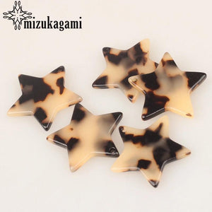Acetic Acid Resin Star Charms - DIY Jewelry Making Earrings Accessories