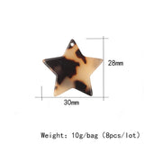 Acetic Acid Resin Star Charms - DIY Jewelry Making Earrings Accessories