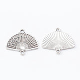 Set of 15/25 Retro Metal Zinc Alloy Fan Lantern Pendants for DIY Jewelry Making