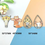 10 Sunflower OX Wooden Charms Jewelry Making DIY Pendants