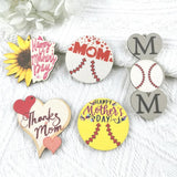 10pcs Wooden Love MOM Charms Pendants for Jewelry Making