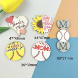 10pcs Wooden Love MOM Charms Pendants for Jewelry Making