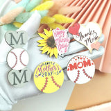 10pcs Wooden Love MOM Charms Pendants for Jewelry Making