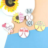 10pcs Wooden Love MOM Charms Pendants for Jewelry Making