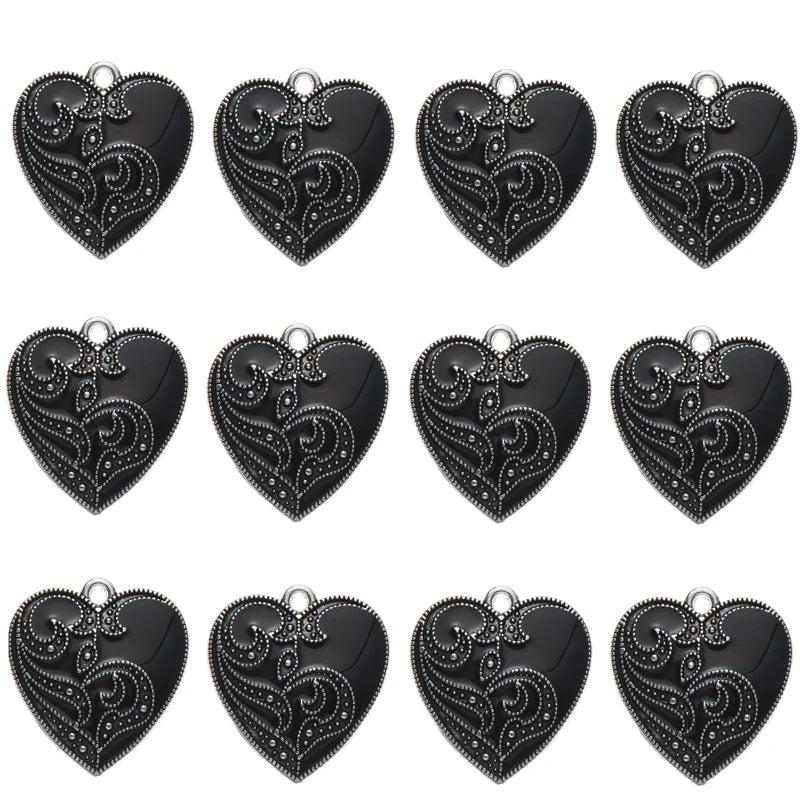10pcs Eye Heart Charms Pendant for Jewelry Making