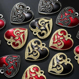 10pcs Eye Heart Charms Pendant for Jewelry Making