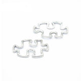 30pcs Antique Puzzle Jigsaw Charms 18x30mm DIY Bracelet Necklace Pendant