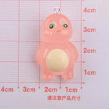 10Pcs Dinosaur Charms Resin Monster Pendant DIY Earrings Jewelry Making