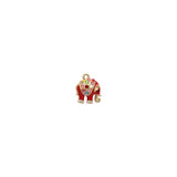 10Pcs/Lot Small Elephant Charms Enamel Pendant Bracelet Jewelry Making