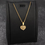 5-Pack Stainless Steel Heart Angels Pendants for DIY Jewelry Making
