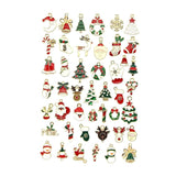 45x Christmas Charms Pendants Snowman Gift Ornament Mixed Lot