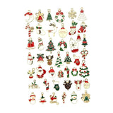 45x Christmas Charms Pendants Snowman Gift Ornament Mixed Lot