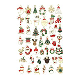 45x Christmas Charms Pendants Snowman Gift Ornament Mixed Lot