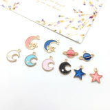 15Pcs Mix Animal Flower Enamel Charm DIY Jewelry Making Supplies